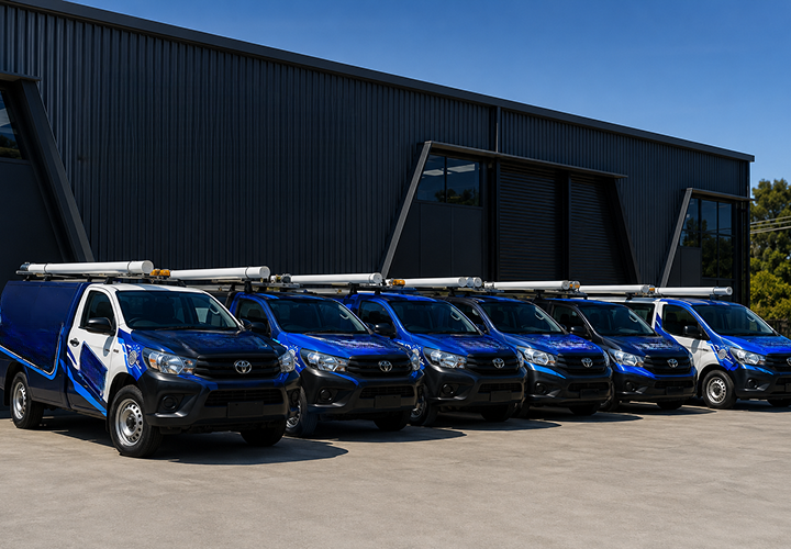 Fleet of Penrith Blocked Drains plumbing vans