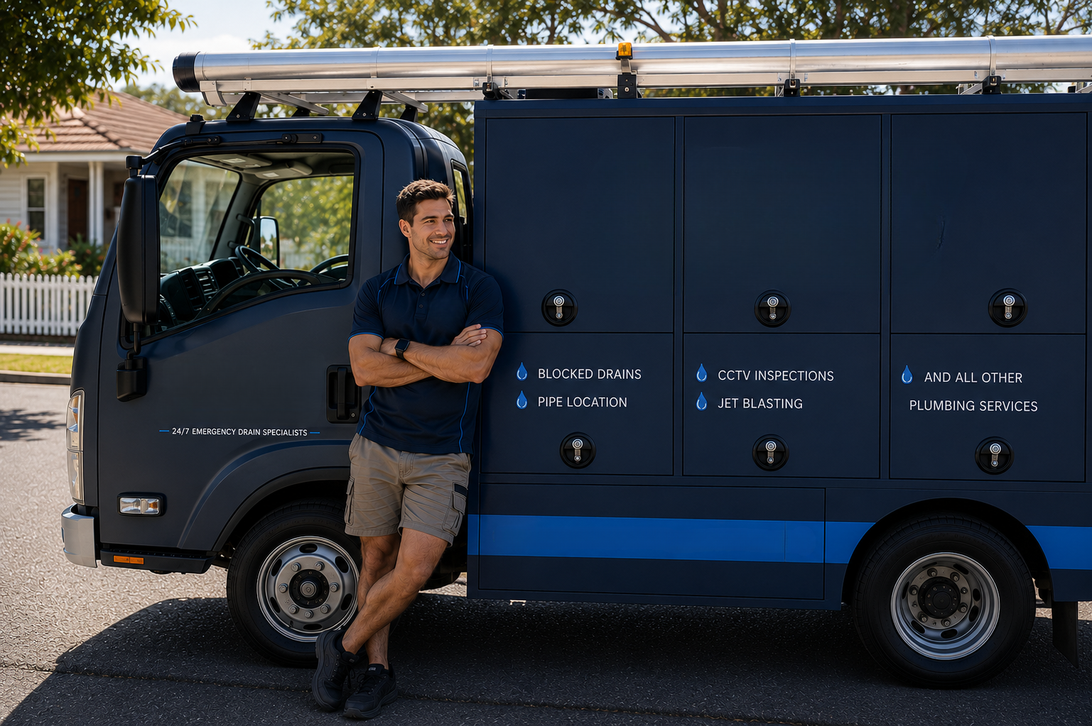 Plumber with Penrith Blocked Drains van